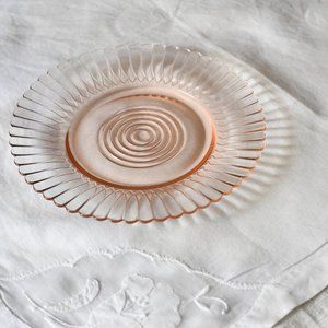 Pink Petal Glass Side Plate